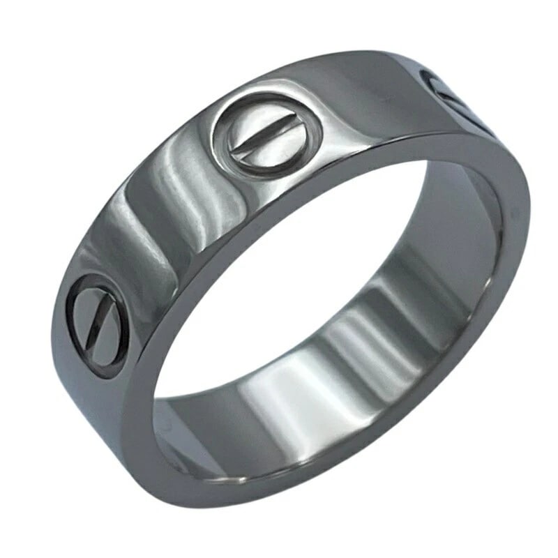 CARTIER LOVE RING WHITE GOLD 18K JEWELRY: Cartier Love Ring White Gold 18K Jewelry Brand: Cartier Type/Style: Ring Material: 18K WG Color: WG Size: 6 US Accessories: None Accessories Notice: When purchasing pre-owned goods, please