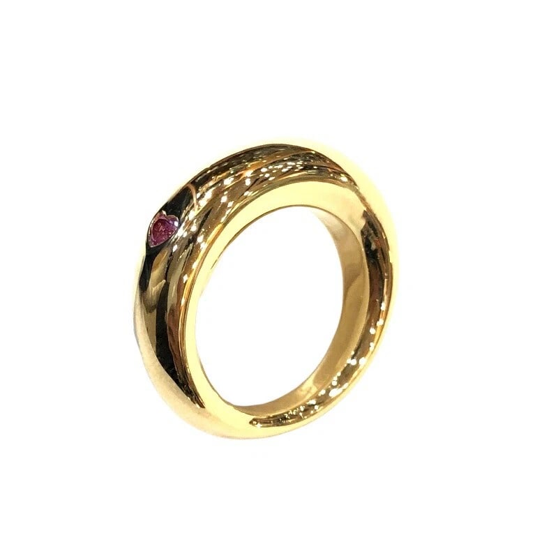 CHAUMET HANOTCOURT HEART RING GOLD 18K JEWELRY: Chaumet Hanotcourt Heart Ring Gold 18K Jewelry Brand: Chaumet Type/Style: Ring Material: 18K YG Color: YG Size: 6 US Accessories: None Accessories Notice: When purchasing pre-owned goods,