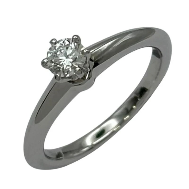 TIFFANY & CO. SOLITAIRE RING PLATINUM PT950 JEWELRY: Tiffany & Co. Solitaire Ring Platinum Pt950 Jewelry Brand: Tiffany & Co. Type/Style: Ring Material: Pt950 Color: PT Size: 4 US Accessories: None Accessories Notice: When purchasing pre-own