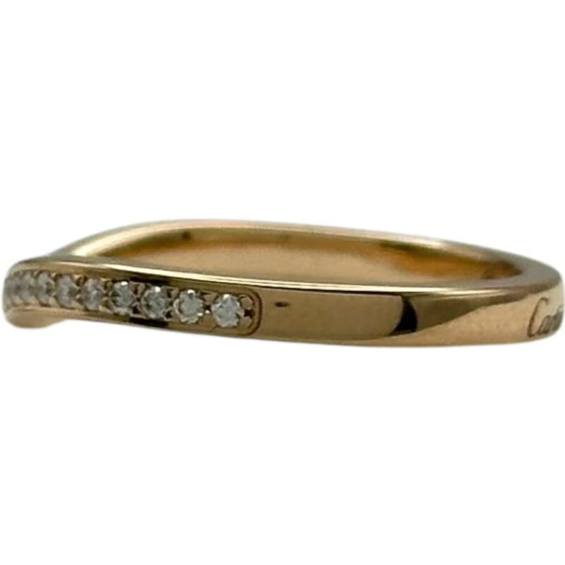 CARTIER BALLERINA RING PINK GOLD 18K/DIAMOND JEWELRY: Cartier Ballerina Ring Pink Gold 18K/Diamond Jewelry Brand: Cartier Type/Style: Ring Material: 18K PG Color: PG Size: 4 US Accessories: None Accessories Notice: When purchasing pre-owned g