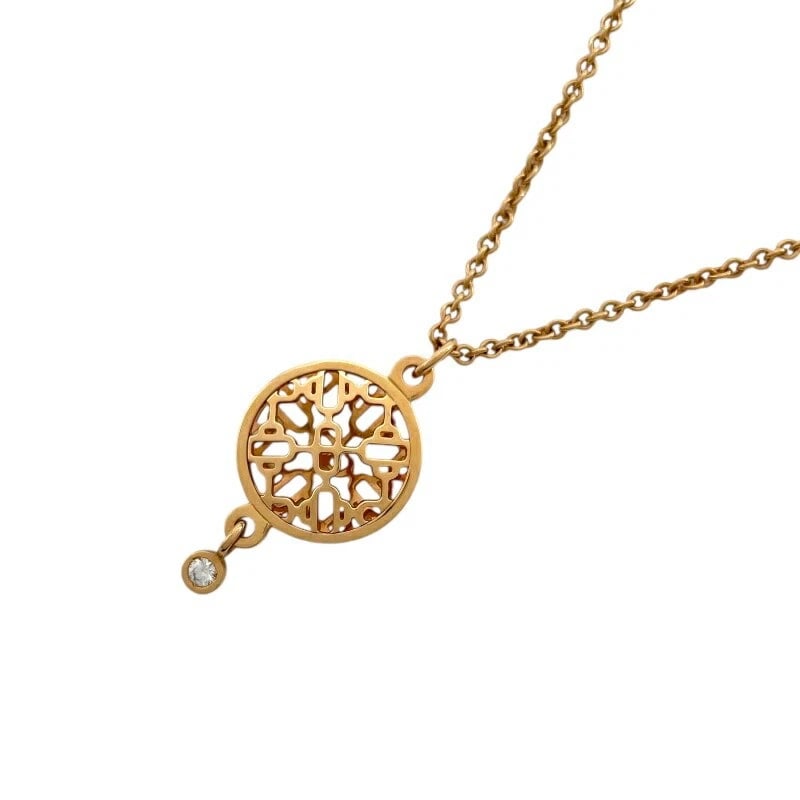 HERMES CHAINE D'ANCRE PASSEL NECKLACE PINK GOLD DIAMOND JEWELRY: Hermes Chaine D'Ancre Passel Necklace Pink Gold Diamond Jewelry Brand: Hermes Type/Style: Necklace Material: 18K PG Color: PG Size: Size Height: approx. 23mm Width: approx. 14.4mm Total length: approx