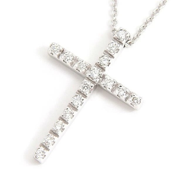 STAR JEWELRY RING CROSS DIAMOND PENDANT WHITE GOLD 18K WG: Star Jewelry Ring Cross Diamond Pendant White Gold 18K WG Brand: Star Jewelry Type/Style: Pendant Material: 18K WG Color: WG Size: Length: Chain maximum 44.5cm, Top: 14.1mm (width) x 20.2mm (height)