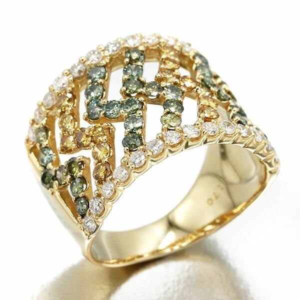 18K YG DIAMOND RING YELLOW GOLD: 18K YG Diamond Ring Yellow Gold Brand: Unbranded Type/Style: Ring Material: K18YG Color: YG Size: 6 US Accessories: None Accessories Notice: When purchasing pre-owned goods, please refer to the