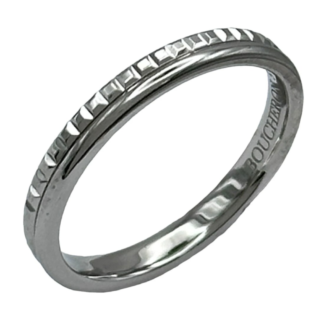 BOUCHERON QUATRE RADIANT RING HALF SMALL PT950 JEWELRY: Boucheron Quatre Radiant Ring Half Small Pt950 Jewelry Brand: Boucheron Type/Style: Ring Material: Pt950 Color: PT Size: 6.5 US Accessories: None Accessories Notice: When purchasing pre-owned goods,