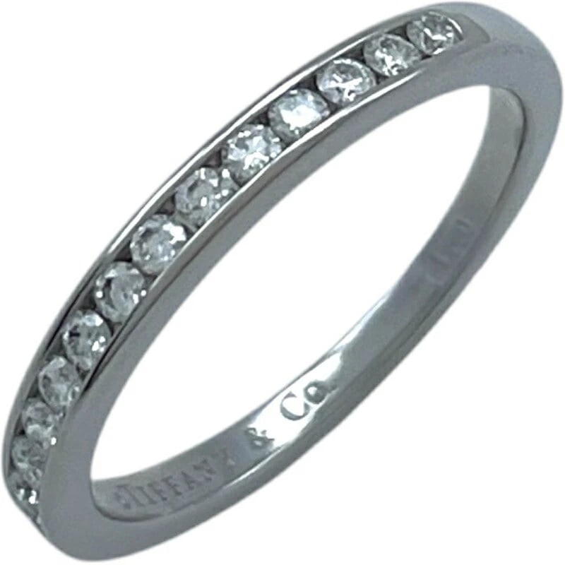 TIFFANY & CO. CHANNEL SETTING RING DIAMOND JEWELRY: Tiffany & Co. Channel Setting Ring Diamond Jewelry Brand: Tiffany & Co. Type/Style: Ring Material: Pt950 Color: PT Size: 4.5 US Accessories: None Accessories Notice: When purchasing pre-ow