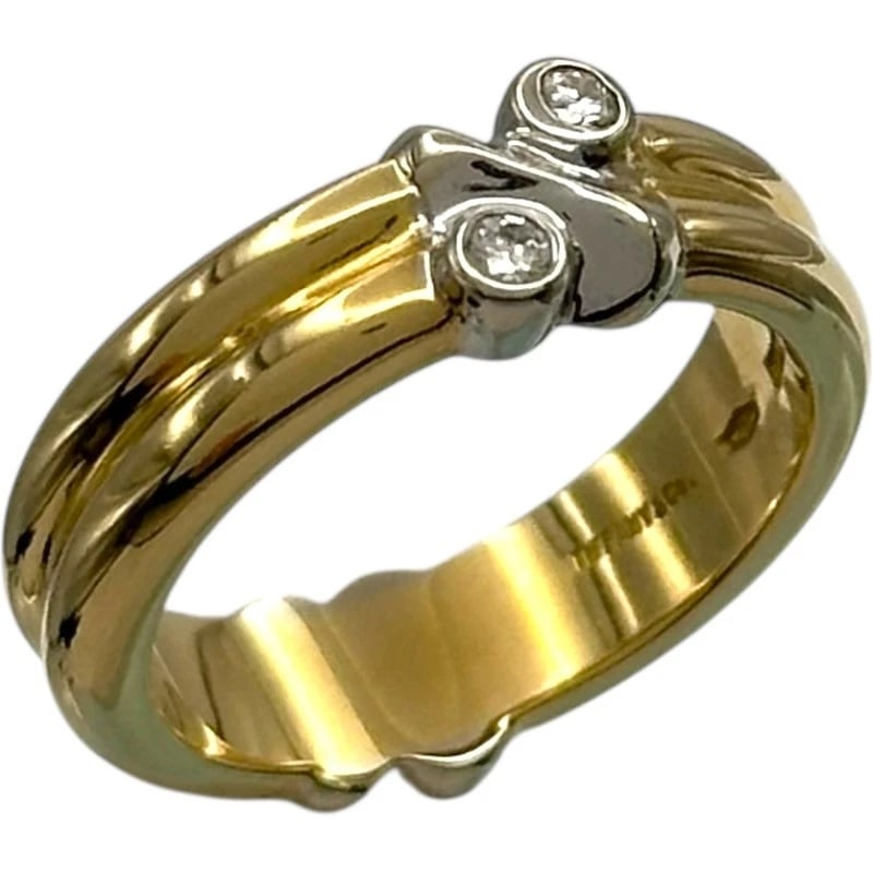 TIFFANY & CO. SIGNATURE DIAMOND RING GOLD 18K JEWELRY: Tiffany & Co. Signature Diamond Ring Gold 18K Jewelry Brand: Tiffany & Co. Type/Style: Ring Material: 18K YG Color: YG Size: 5 US Accessories: None Accessories Notice: When purchasing pre-