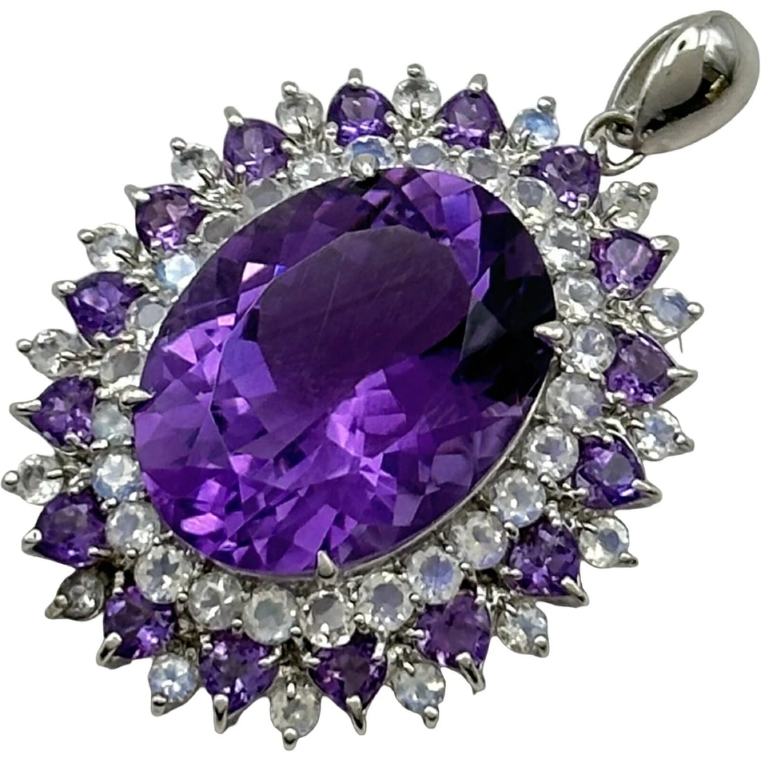 AMETHYST PEN TOP GOLD 18K AMETHYST JEWELRY (1 of 5)