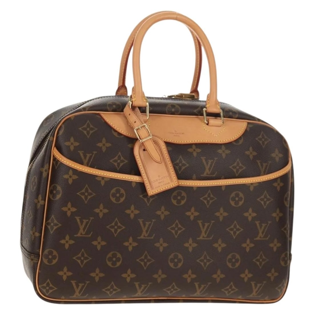LOUIS VUITTON MONOGRAM DEAUVILLE HAND BAG: LOUIS VUITTON Monogram Deauville Hand Bag Brand: LOUIS VUITTON Type/Style: Hand Bag Material: Monogram Canvas Color: Monogram Size: Size(Inch) W13.4 x H10.6 x D5.1inch(Approx) Accessories: None