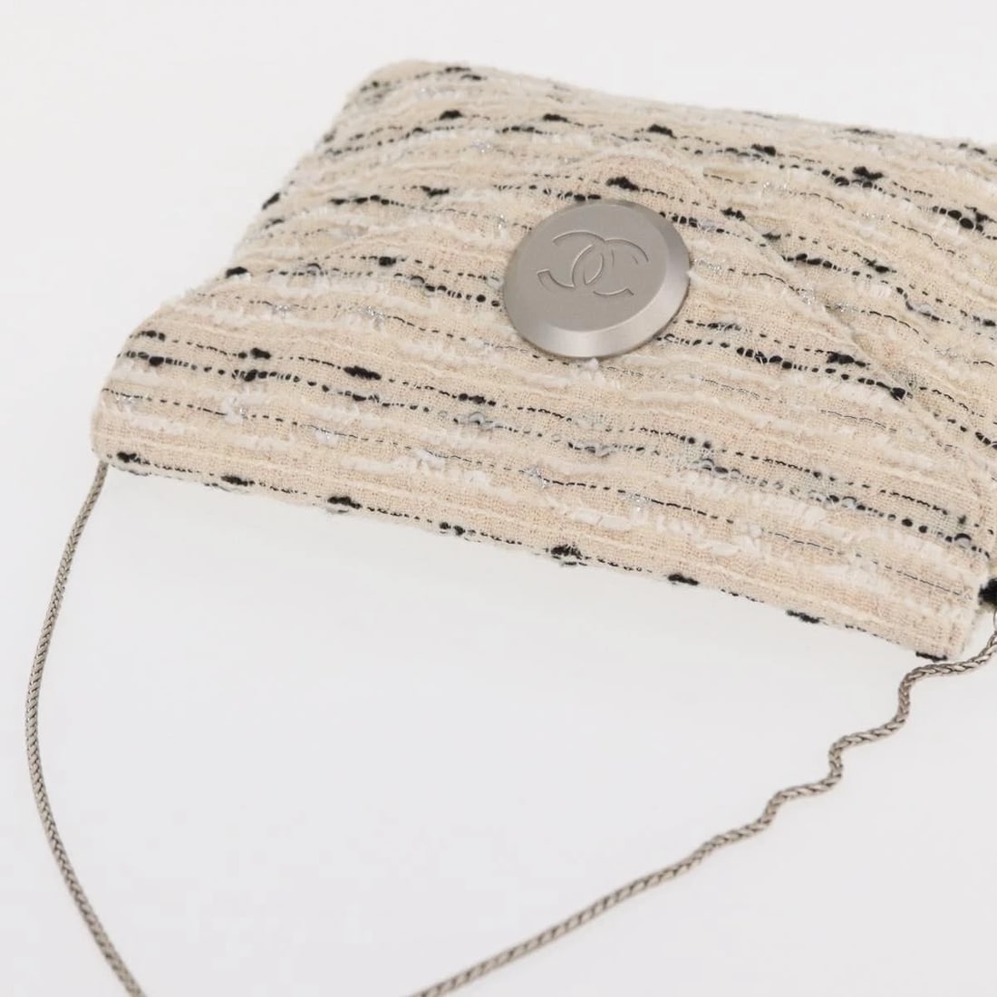 CHANEL CHAIN SHOULDER BAG TWEED - 6