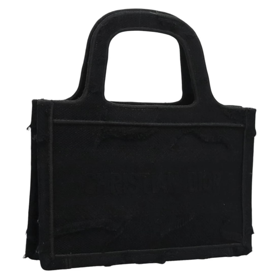 CHRISTIAN DIOR BOOK TOTE MINI TOTE BAG CANVAS: Christian Dior Book Tote mini Tote Bag Canvas Brand: Christian Dior Type/Style: Tote Bag Material: Canvas Color: Black Size: W9.1 x H6.3 x D2.4inch(Approx) Accessories: None Accessories No