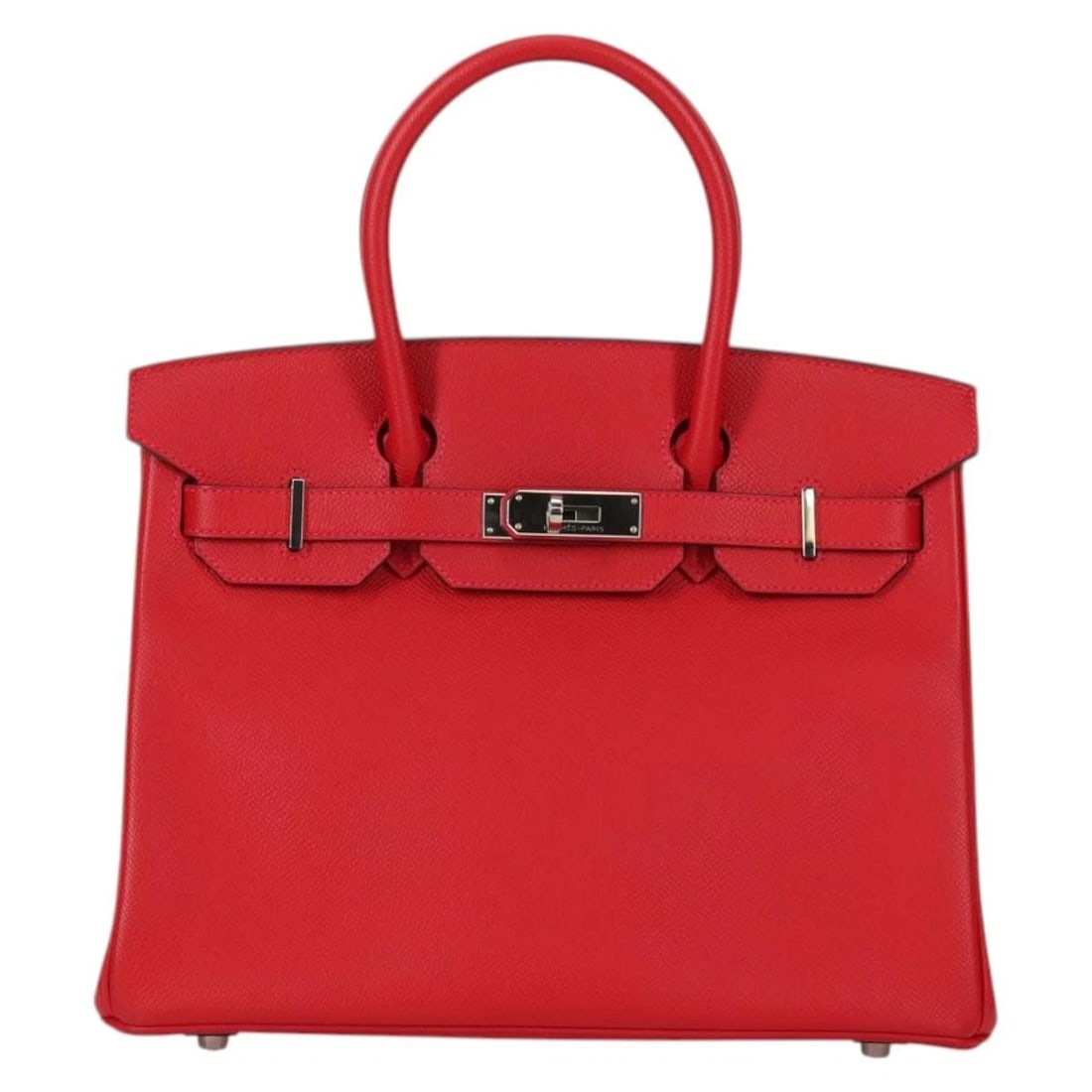 HERMES BIRKIN 30 HAND BAG LEATHER RED SILVER: HERMES Birkin 30 Hand Bag Leather Red Silver Brand: HERMES Type/Style: Hand Bag Material: Leather Color: Red/Silver Size: W11.8 x H9.1 x D5.9inch(Approx) Accessories: None Accessories Noti