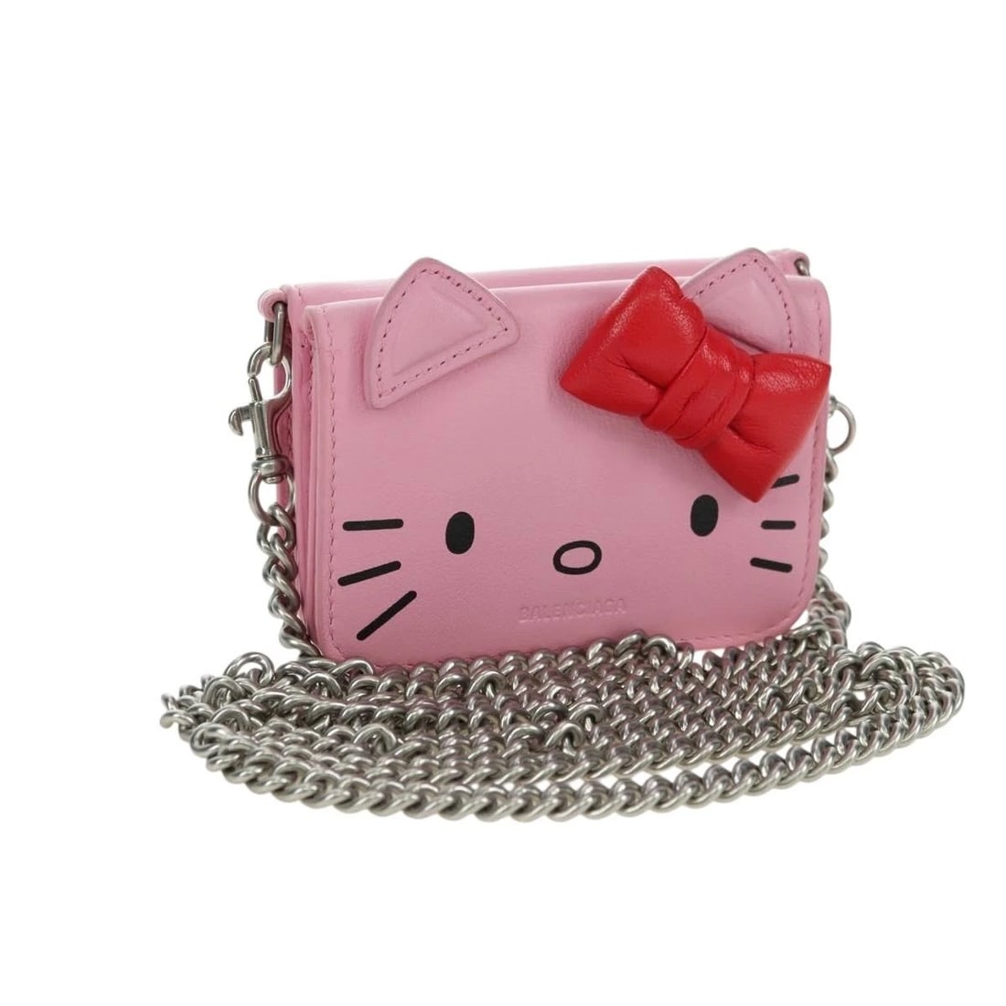 BALENCIAGA MINI CHAIN WALLET KITTY LEATHER (1 of 6)