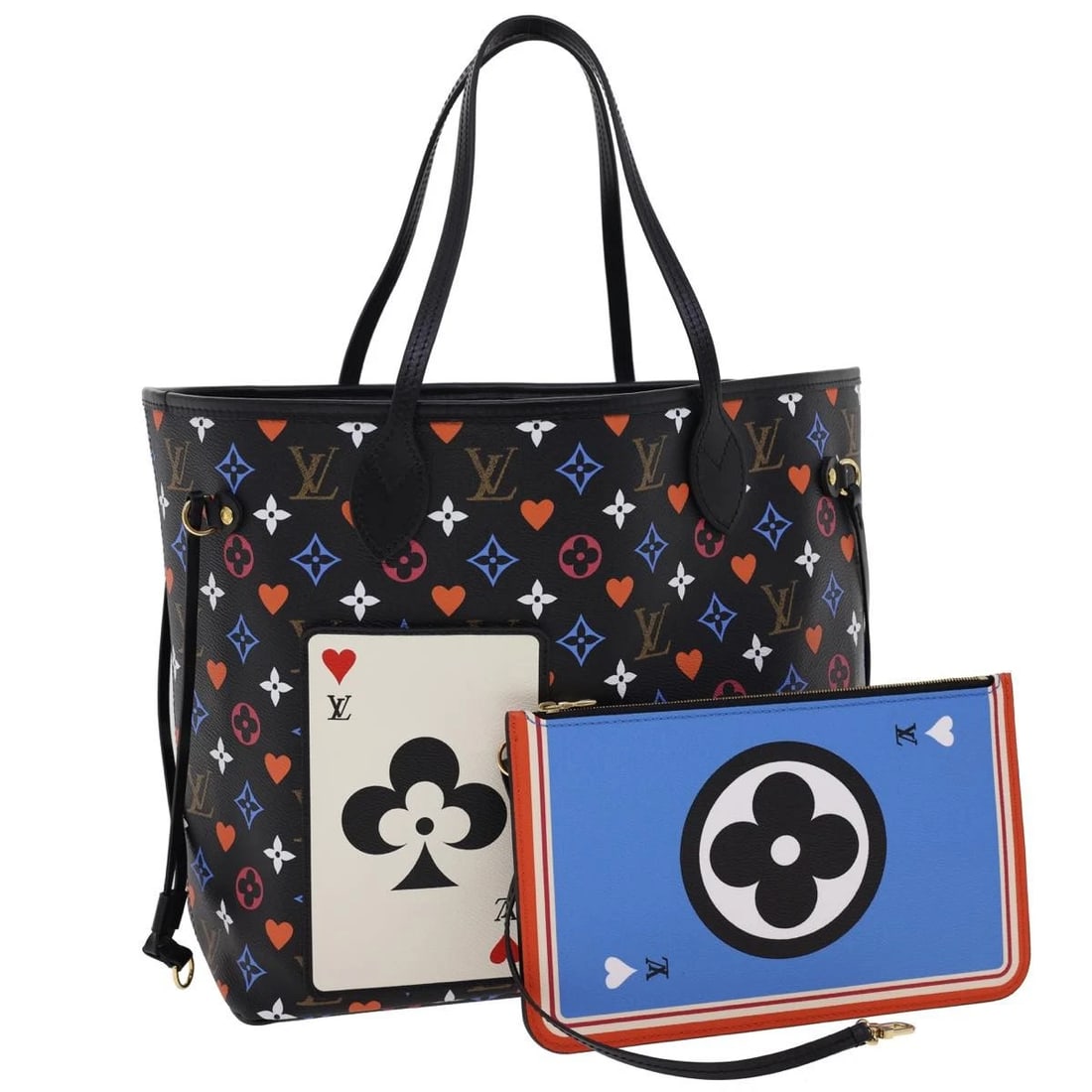 LOUIS VUITTON GAME ON COLLECTION NEVERFULL MM SHOULDER BAG: LOUIS VUITTON Game On Collection Neverfull MM Shoulder Bag Brand: LOUIS VUITTON Type/Style: Shoulder Bag Material: Monogram Canvas Color: Black Size: W12.6 x H11.8 x D6.7inch(Approx) Accessories: