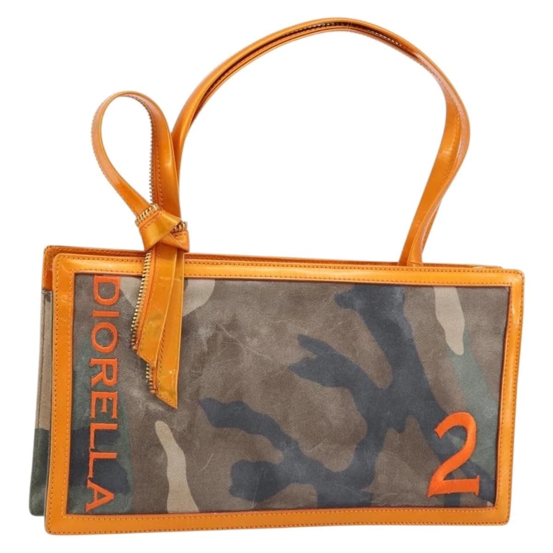CHRISTIAN DIOR HAND BAG CANVAS GREEN GOLD: Christian Dior Hand Bag Canvas Green Gold Brand: Christian Dior Type/Style: Hand Bag Material: Canvas Color: Green/Gold Size: W11.0 x H5.9 x D0.8inch(Approx) Accessories: None Accessories Notice: