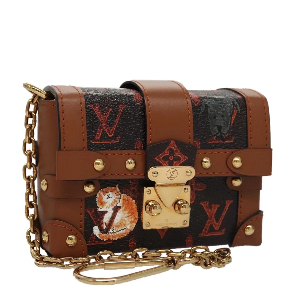 LOUIS VUITTON MONOGRAM CATGRAM ESSENTIAL TRUNK POUCH (1 of 6)