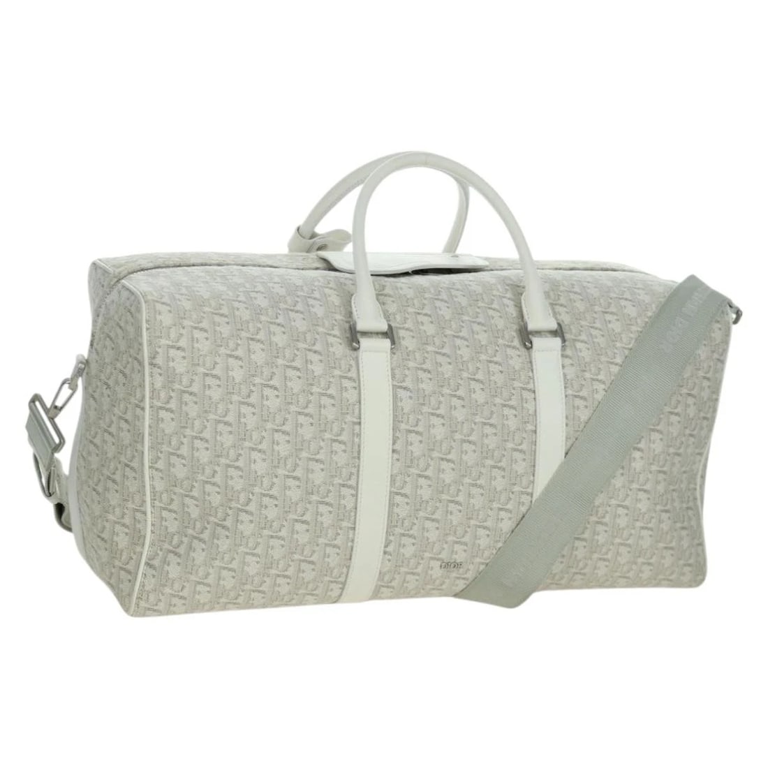 CHRISTIAN DIOR TROTTER CANVAS BOSTON BAG 2WAY: Christian Dior Trotter Canvas Boston Bag 2way Brand: Christian Dior Type/Style: Boston Bag Material: Trotter Canvas Color: White Size: W18.9 x H9.8 x D7.9inch(Approx) Accessories: None Acc