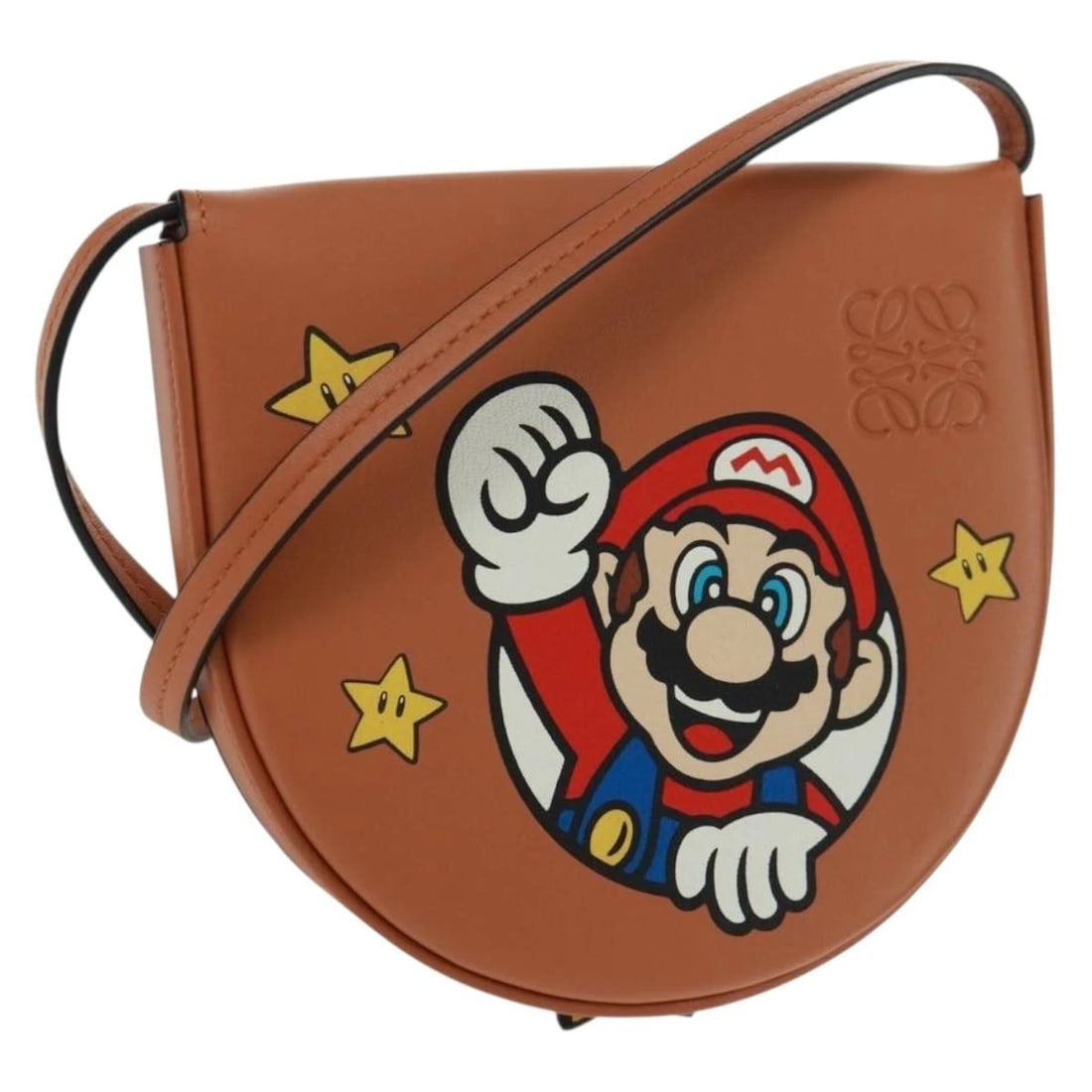 LOEWE PARCO COLLABORATION ONLY TO 50 PIECES WORLDWIDE: LOEWE PARCO Collaboration Only To 50 Pieces Worldwide Brand: LOEWE Type/Style: Shoulder Bag Material: Leather Color: Brown Size: W4.7 x H4.3 x D0.6inch(Approx) Accessories: None Accessorie