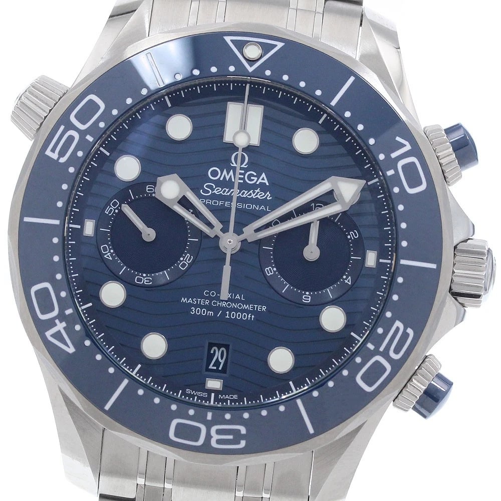 OMEGA SEAMASTER AUTOMATIC WATCH: OMEGA Seamaster Automatic Watch Brand: OMEGA Type/Style: Wristwatch Material: Band Material Stainless Steel, Case Material Stainless Steel Color: Dial Color blue Size: Case size About 44mm (1.7inch)