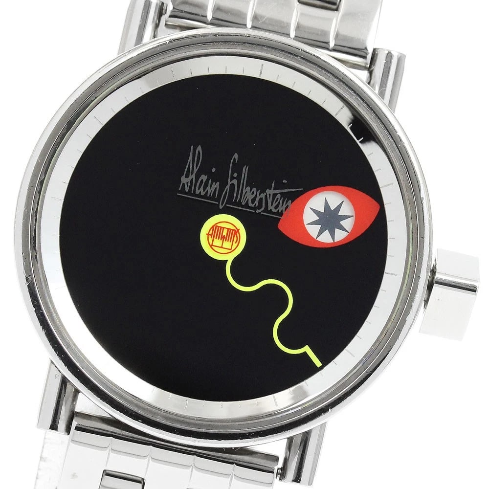 ALAIN SILBERSTEIN CYCLOPE MEDIO LIMITED AUTOMATIC WATCH: Alain Silberstein Cyclope Medio limited Automatic Watch Brand: Alain Silberstein Type/Style: Wristwatch Material: Band Material Stainless Steel, Case Material Stainless Steel Color: Dial Color black