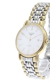 LONGINES PLAISANCE DATE WHITE DIAL AUTOMATIC WATCH: LONGINES Plaisance Date white Dial Automatic Watch Brand: LONGINES Type/Style: Wristwatch Material: Band Material Stainless Steel/Gold Plated, Case Material Stainless Steel/Gold Plated Color: Dial Col