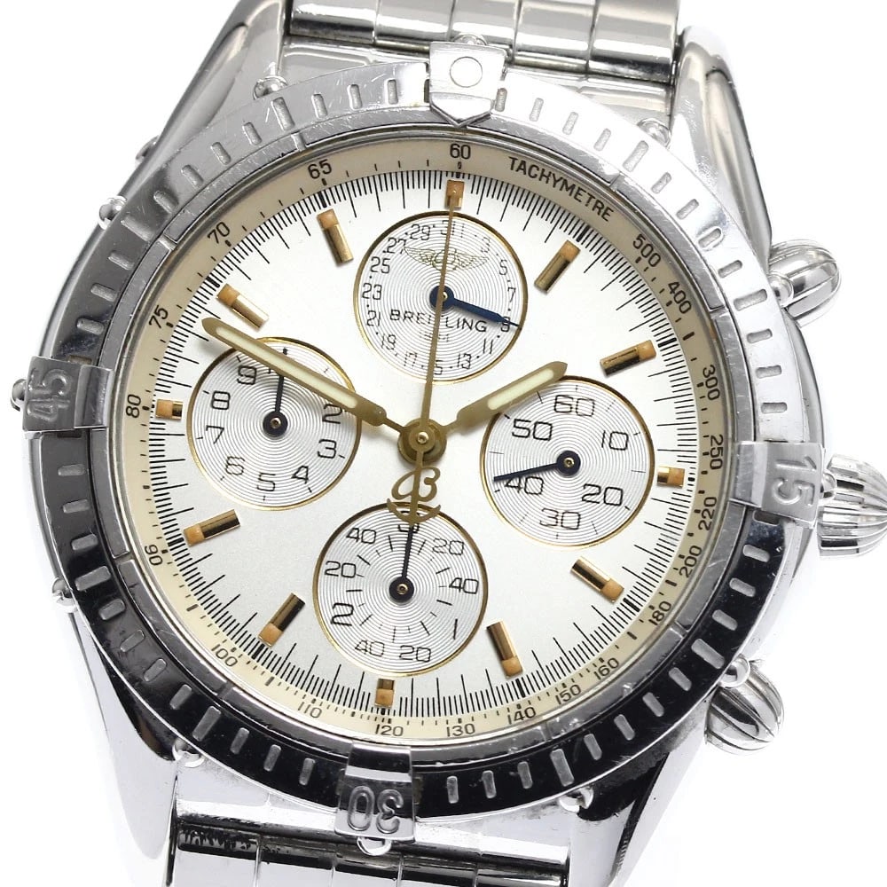 BREITLING COCKPIT AIRBORNE LIMITED TO AUTOMATIC WATCH: BREITLING Cockpit airborne Limited to Automatic Watch Brand: BREITLING Type/Style: Wristwatch Material: Band Material Stainless Steel, Case Material Stainless Steel Color: Dial Color Silver Size: