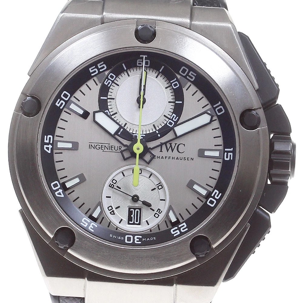 IWC INGENIEUR EDITION NICO ROSBERG RACER LIMITED WATCH: IWC Ingenieur Edition Nico Rosberg Racer Limited Watch Brand: IWC SCHAFFHAUSEN Type/Style: Wristwatch Material: Band Material Rubber / nylon, Case Material titanium Color: Dial Color Silver Size: Case