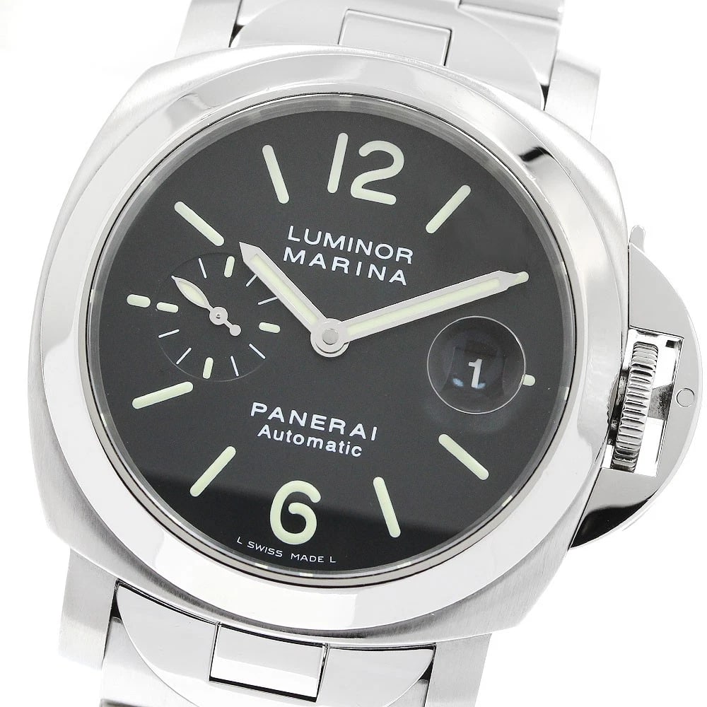 PANERAI LUMINOR MARINA SMALL SECONDS BLACK DIAL WATCH: PANERAI Luminor Marina Small seconds black Dial Watch Brand: PANERAI Type/Style: Wristwatch Material: Band Material Stainless Steel, Case Material Stainless Steel Color: Dial Color black Size: Case