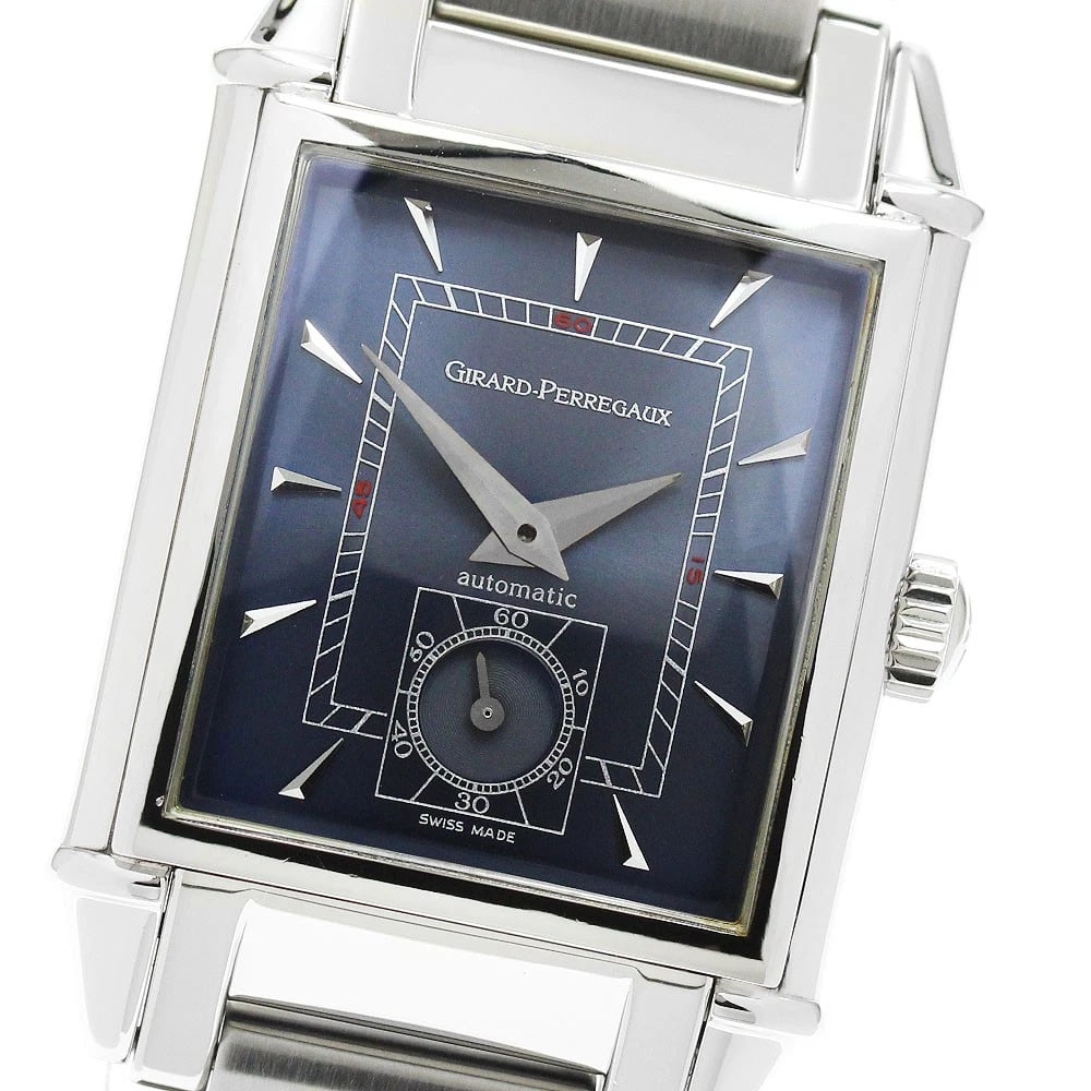 GIRARD PERREGAUX SMALL SECONDS AUTOMATIC WATCH: GIRARD PERREGAUX Small seconds Automatic Watch Brand: GIRARD PERREGAUX Type/Style: Wristwatch Material: Band Material Stainless Steel, Case Material Stainless Steel Color: Dial Color Navy Size: Case