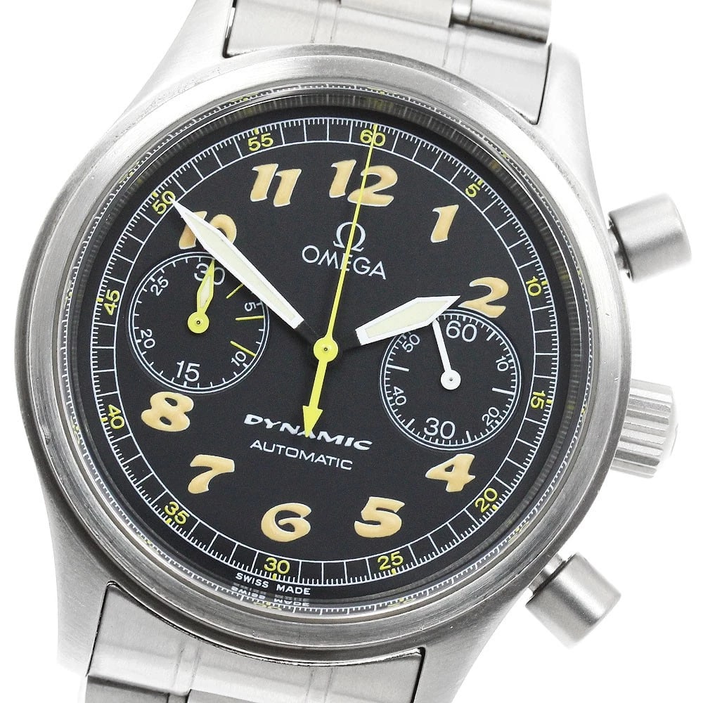 OMEGA DYNAMIC CHRONOGRAPH BLACK DIAL AUTOMATIC WATCH (1 of 4)