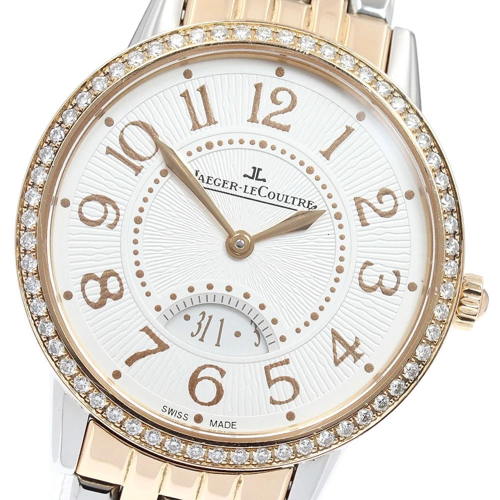 JAEGER-LECOULTRE RENDEZVOUS DATE QUARTZ WATCH: JAEGER-LECOULTRE rendezvous Date Quartz Watch Brand: JAEGER-LECOULTRE Type/Style: Wristwatch Material: Band Material Stainless Steel/PG, Case Material Stainless Steel/PG Color: Dial Color Silver Size: