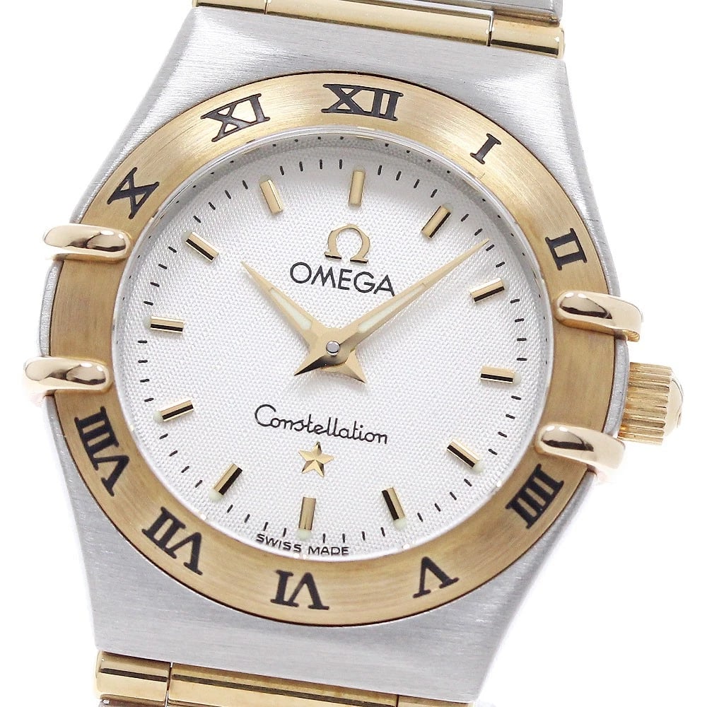 OMEGA CONSTELLATION MINI BAR WHITE DIAL QUARTZ WATCH: OMEGA Constellation Mini bar white Dial Quartz Watch Brand: OMEGA Type/Style: Wristwatch Material: Band Material Stainless Steel/YG, Case Material Stainless Steel/YG Color: Dial Color white Size: