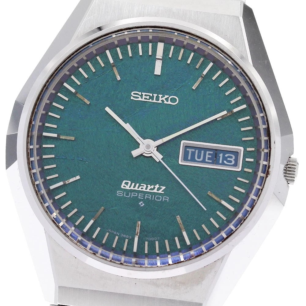 SEIKO SUPERIOR MORPHA BUTTERFLY DIAL BLUE DIAL QUARTZ WATCH: SEIKO Superior Morpha Butterfly Dial blue Dial Quartz Watch Brand: SEIKO Type/Style: Wristwatch Material: Band Material Stainless Steel, Case Material Stainless Steel Color: Dial Color blue Size: