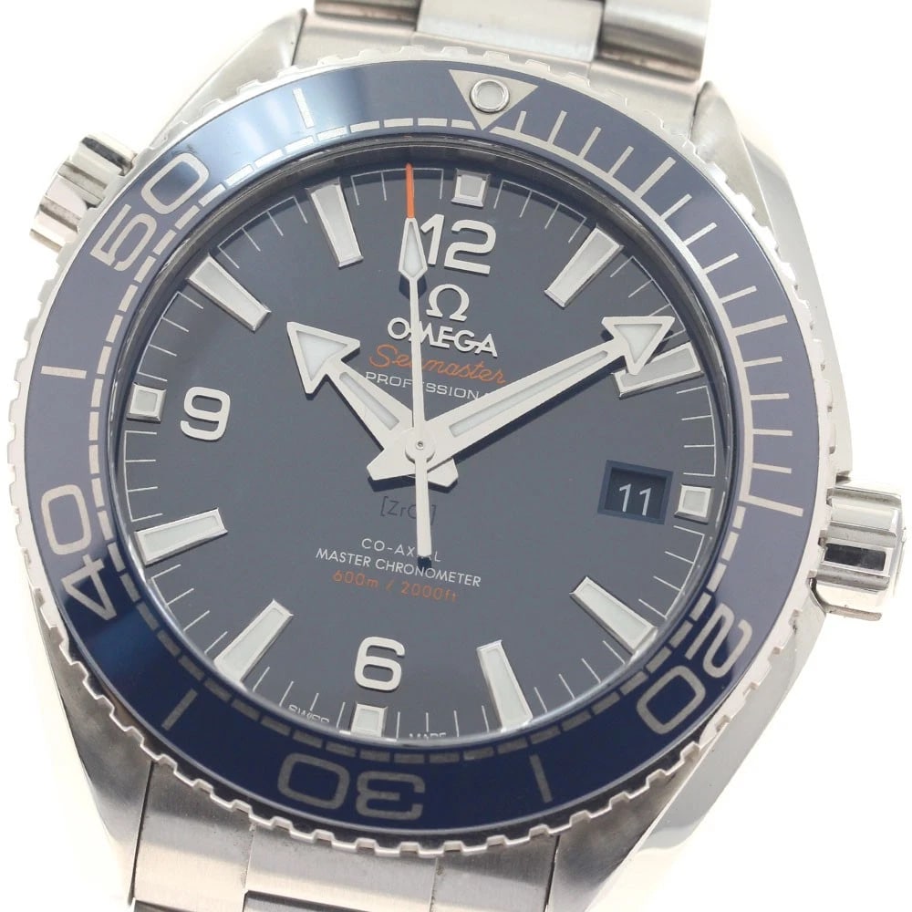 OMEGA SEAMASTER PLANET OCEAN AUTOMATIC WATCH: OMEGA Seamaster Planet Ocean Automatic Watch Brand: OMEGA Type/Style: Wristwatch Material: Band Material Stainless Steel, Case Material Stainless Steel Color: Dial Color Navy Size: Case Size About44mm