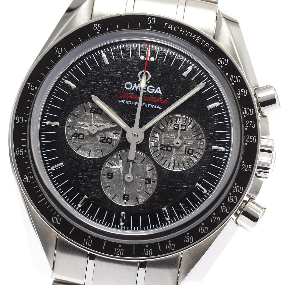 OMEGA SPEEDMASTER PROFESSIONAL APOLLO SOYUZ WATCH: OMEGA Speedmaster Professional Apollo Soyuz Watch Brand: OMEGA Type/Style: Wristwatch Material: Band Material Stainless Steel, Case Material Stainless Steel Color: Dial Color black Size: Case Size