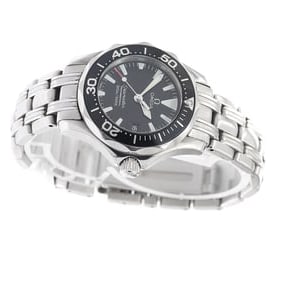 OMEGA SEAMASTER DATE BLACK DIAL QUARTZ WATCH: OMEGA Seamaster Date black Dial Quartz Watch Brand: OMEGA Type/Style: Wristwatch Material: Band Material Stainless Steel, Case Material Stainless Steel Color: Dial Color black Size: Case Size