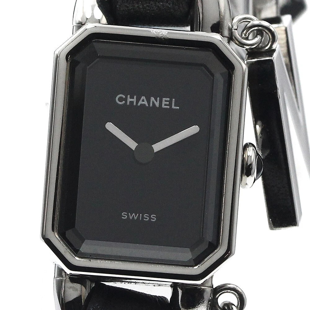 CHANEL PREMIERE BLACK DIAL QUARTZ WATCH (1 of 2)