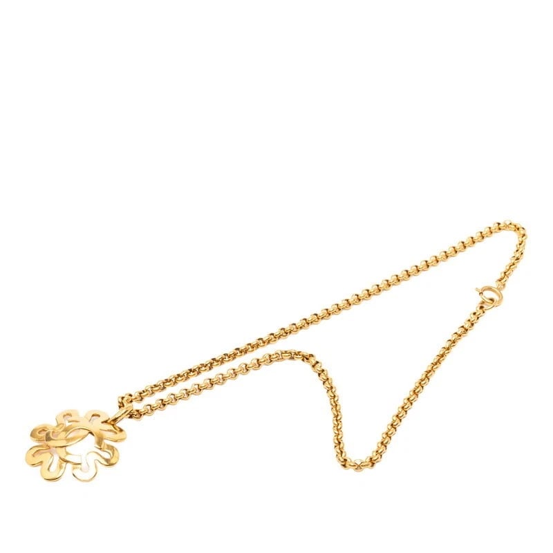 CHANEL NECKLACE COCO MARK CHAIN GOLD PLATED: Chanel Necklace Coco Mark Chain Gold Plated Brand: Chanel Type/Style: Necklace Material: Plating, Color: GOLD Size: Total Length: Approx. 58cm Top: Approx. 42.9mm W x 42.9mm H Accessories: None