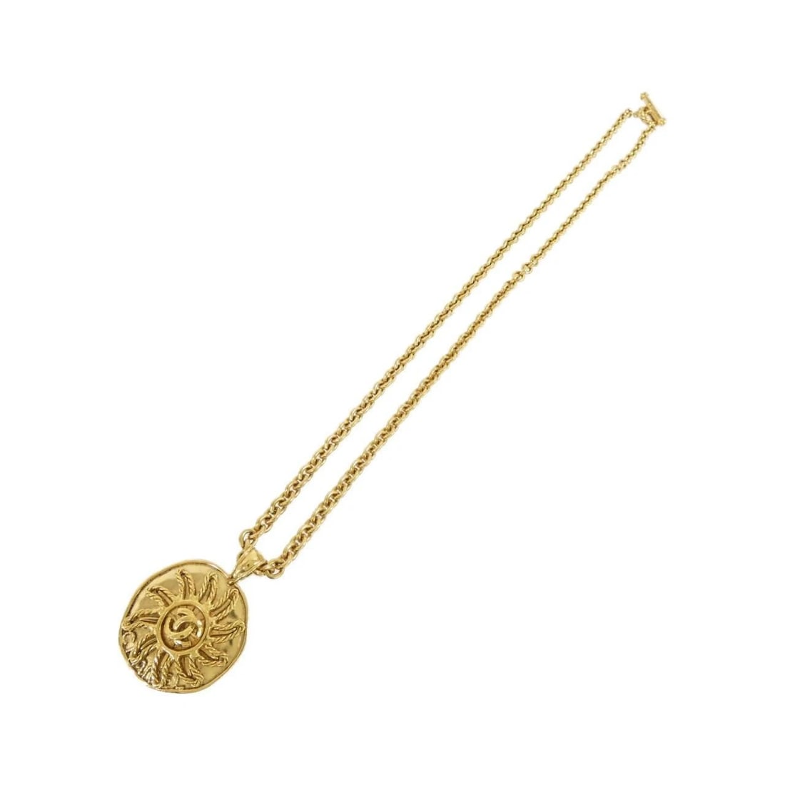 CHANEL NECKLACE COCO MARK GOLD LONG CHAIN: Chanel Necklace Coco Mark Gold Long Chain Brand: Chanel Type/Style: Necklace Material: None, Color: gold Size: Length: 90cm Top Width x Height: 4.5cm x 6cm Accessories: None Accessories No
