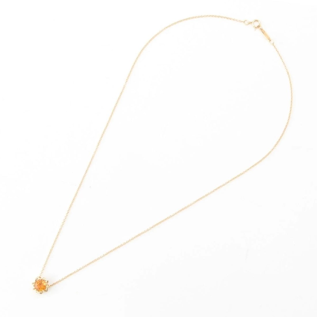 TIFFANY & CO. NECKLACE CITRINE 750YG: Tiffany & Co. Necklace Citrine 750YG Brand: Tiffany & Co. Type/Style: Necklace Material: 750YG, Main Stone/Creation Citrine Color: Gold Orange Size: Top height: Approx. 8mm Top width: Approx. 8mm