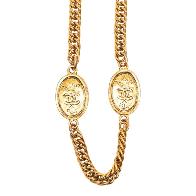 CHANEL NECKLACES & PENDANTS COCO MARK CROWN CHAIN NECKLACE (1 of 3)