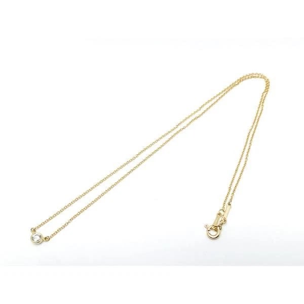 TIFFANY & CO. 750 18K YELLOW GOLD ELSA PERETTI BY THE YARD DIAMOND NECKLACE: TIFFANY & Co. 750 18K Yellow Gold Elsa Peretti By the Yard Diamond Necklace Brand: Tiffany & Co. Type/Style: Necklace Material: 750 K18 yellow gold, Color: YELLOW GOLD Size: Top size: approx. 4.4mm in