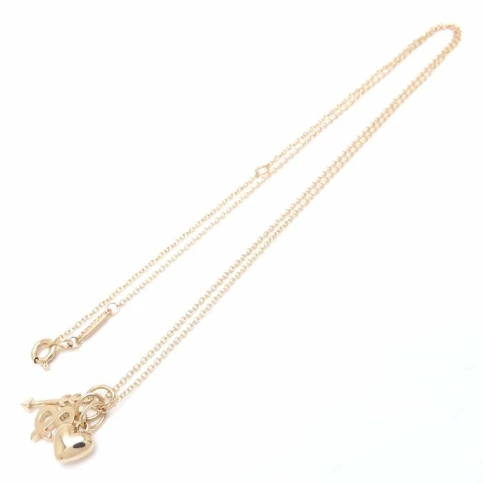 TIFFANY&CO. TIFFANY HEART & ARROW CHARM NECKLACE K18PG PINK GOLD: TIFFANY&Co. Tiffany Heart & Arrow Charm Necklace K18PG Pink Gold Brand: Tiffany & Co. Type/Style: Pendant Material: 18K PG (Pink Gold), Color: PINK GOLD Size: 40.5 cm / 45.5 cm Height 11mm x Width 3.3