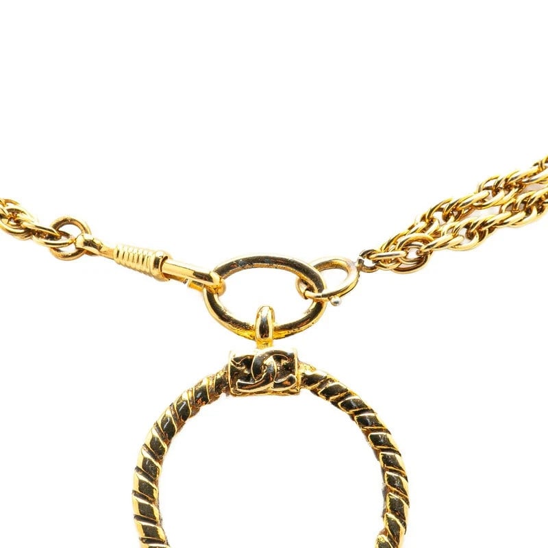 CHANEL NECKLACES & PENDANTS COCO MARK MAGNIFYING GLASS LONG DOUBLE CHAIN (1 of 2)