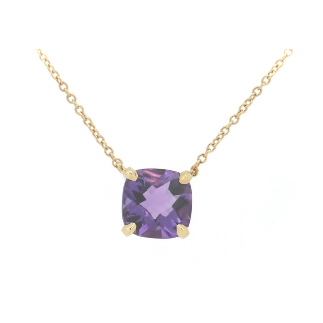 TIFFANY & CO. SPARKLER NECKLACE 18K YELLOW GOLD PURPLE AMETHYST PENDANT: TIFFANY & CO. Sparkler Necklace 18K Yellow Gold Purple Amethyst Pendant Brand: Tiffany & Co. Type/Style: Necklace Material: 18K Yellow Gold / Amethyst, Main Stone/Creation Amethyst Color: Gold / Purpl