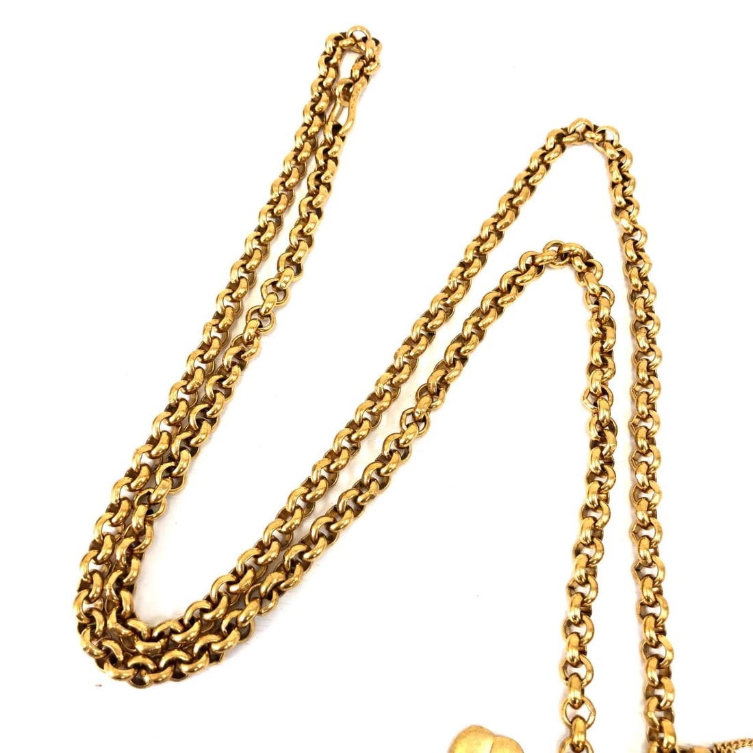 CHANEL ICON GOLD PLATED NECKLACE (1 of 2)