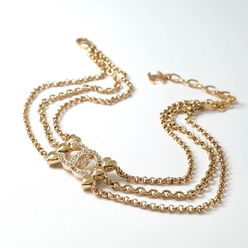 CHANEL NECKLACE PENDANT CHOKER GOLD COCO MARK RHINESTONE: Chanel Necklace Pendant Choker Gold Coco Mark Rhinestone Brand: Chanel Type/Style: Necklace Material: GP, Color: gold Size: Length 30cm-37cm Accessories: None Accessories Notice: When purc