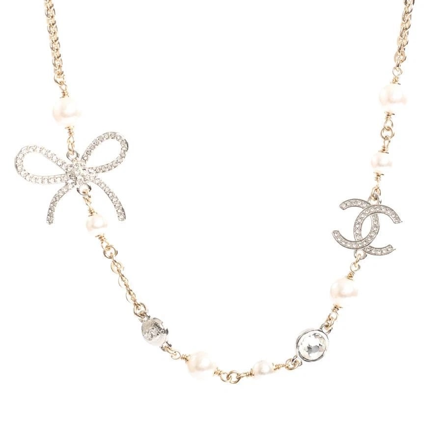 CHANEL NECKLACE GOLD PLATED CHAIN: CHANEL Necklace Gold Plated Chain Brand: CHANEL Type/Style: Necklace Material: Gold Plated, Color: gold Size: Chain Length (including clasp): Approx. 47.5cm / Charm: Max. Approx. W30 x H25mm Acces