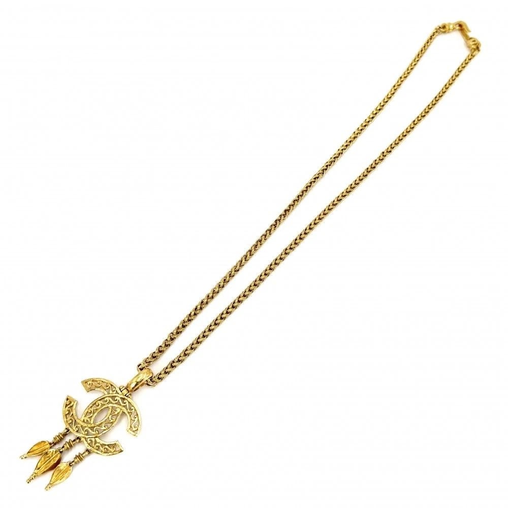 CHANEL NECKLACE COCO MARK LONG GOLD: Chanel Necklace Coco Mark Long Gold Brand: Chanel Type/Style: Necklace Material: GP, Color: Gold Size: Total Length: Approx. 80.5cm Chain Width: Approx. 0.5cm Detachable ?Top? Height: Approx. 7cm