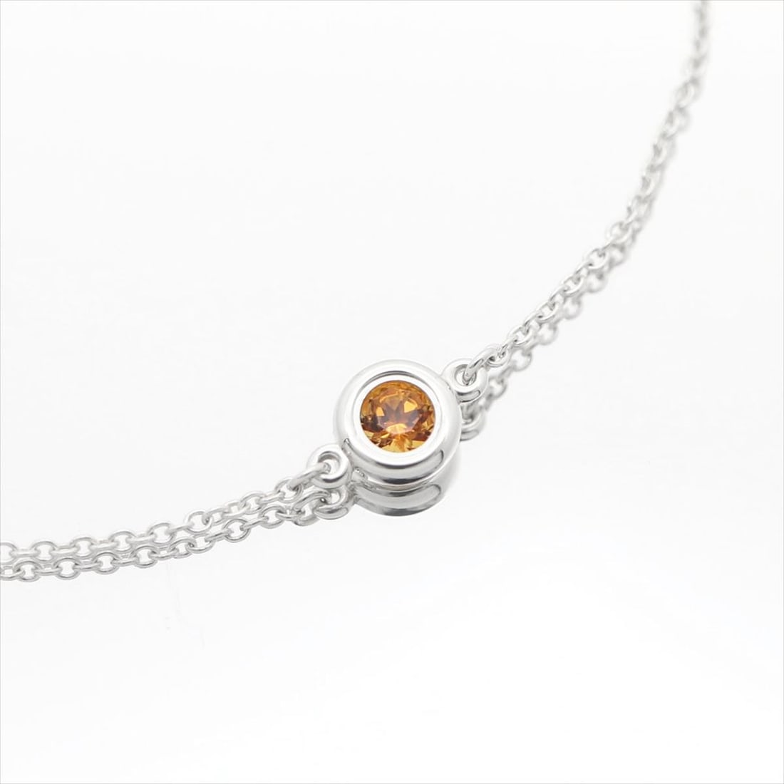 TIFFANY & CO. BY THE YARD BRACELET STERLING SILVER CITRINE: TIFFANY & CO. By the Yard Bracelet Sterling Silver Citrine Brand: Tiffany & Co. Type/Style: Bracelet Material: Sterling Silver / Citrine, Main Stone/Creation Citrine Color: Silver/Yellow Size: Chain l