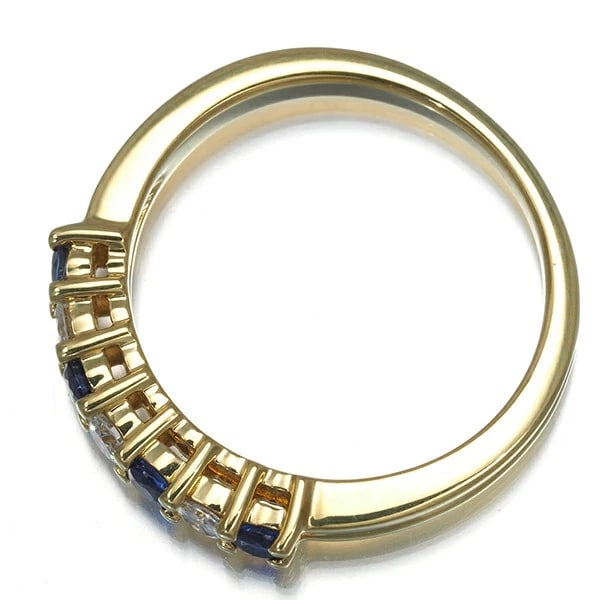 TIFFANY & CO. RING SAPPHIRE DIAMOND EMBRACE FOREVER BAND K18YG: Tiffany & Co. Ring Sapphire Diamond Embrace Forever Band K18YG Brand: Tiffany & Co. Type/Style: Ring Material: K18YG/18K Yellow Gold, Main Stone/Creation Sapphire/Diamond Color: None Size: 6US Acc